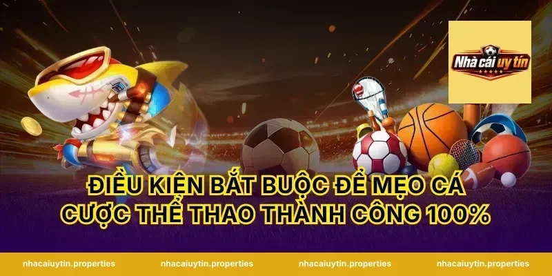Điều kiện bắt buộc để mẹo cá cược thể thao thành công 100%