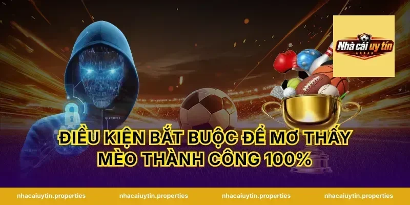 Điều kiện bắt buộc để mơ thấy mèo thành công 100%
