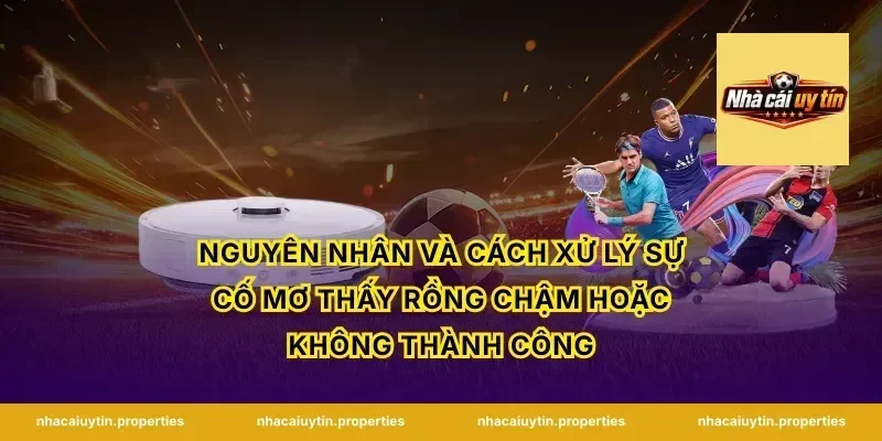 Nguyên nhân và cách xử lý sự cố mơ thấy rồng chậm hoặc không thành công