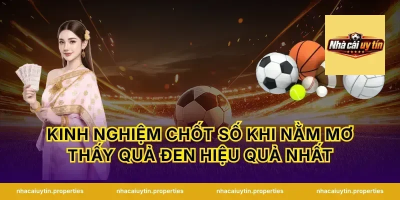Kinh nghiệm chốt số khi nằm mơ thấy quả đen hiệu quả nhất